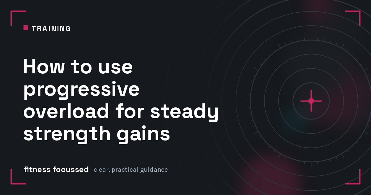Cover graphic: How to use progressive overload for steady strength gains